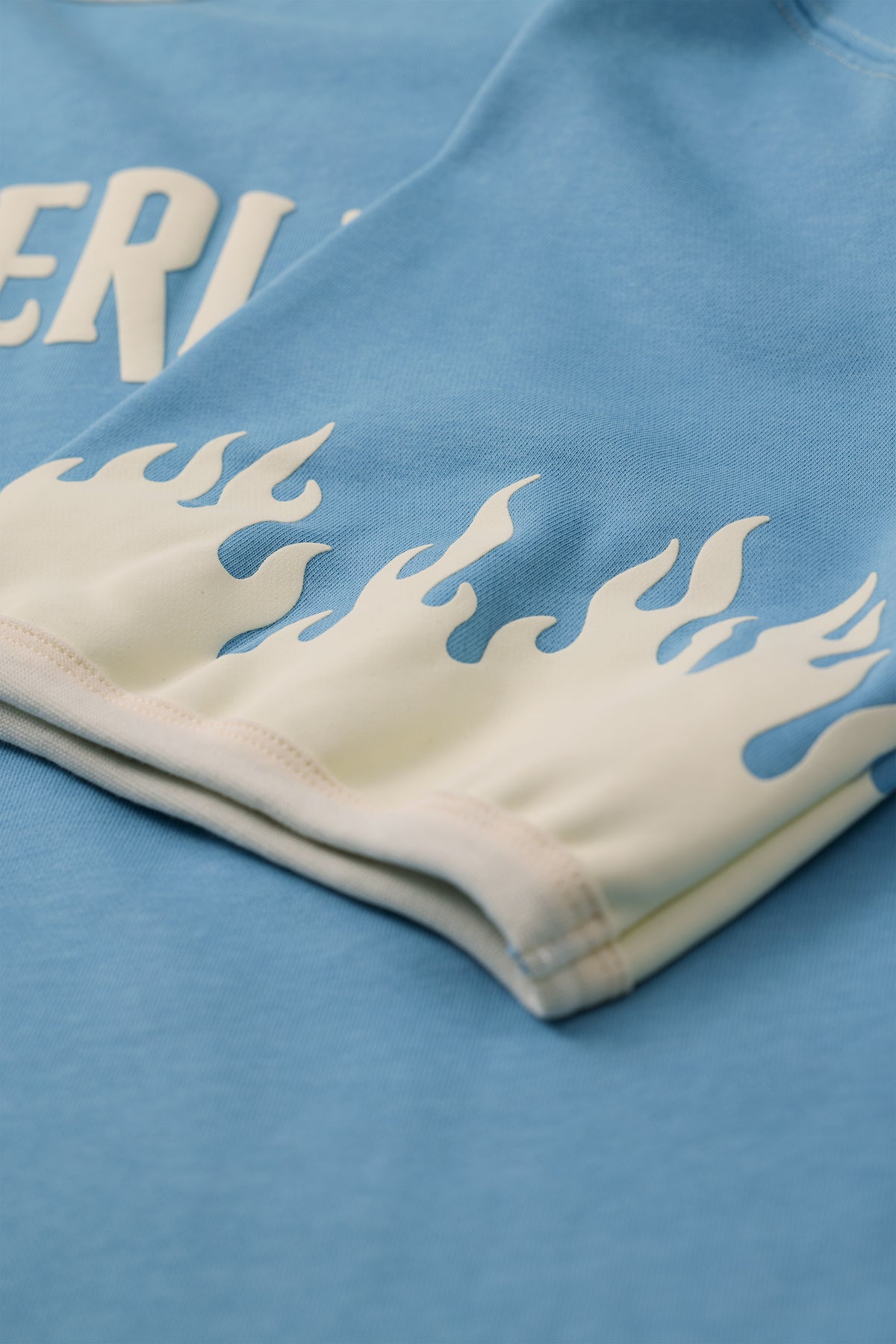 WONDER new logo T-shirt F(Vintage Blue × Ecru)