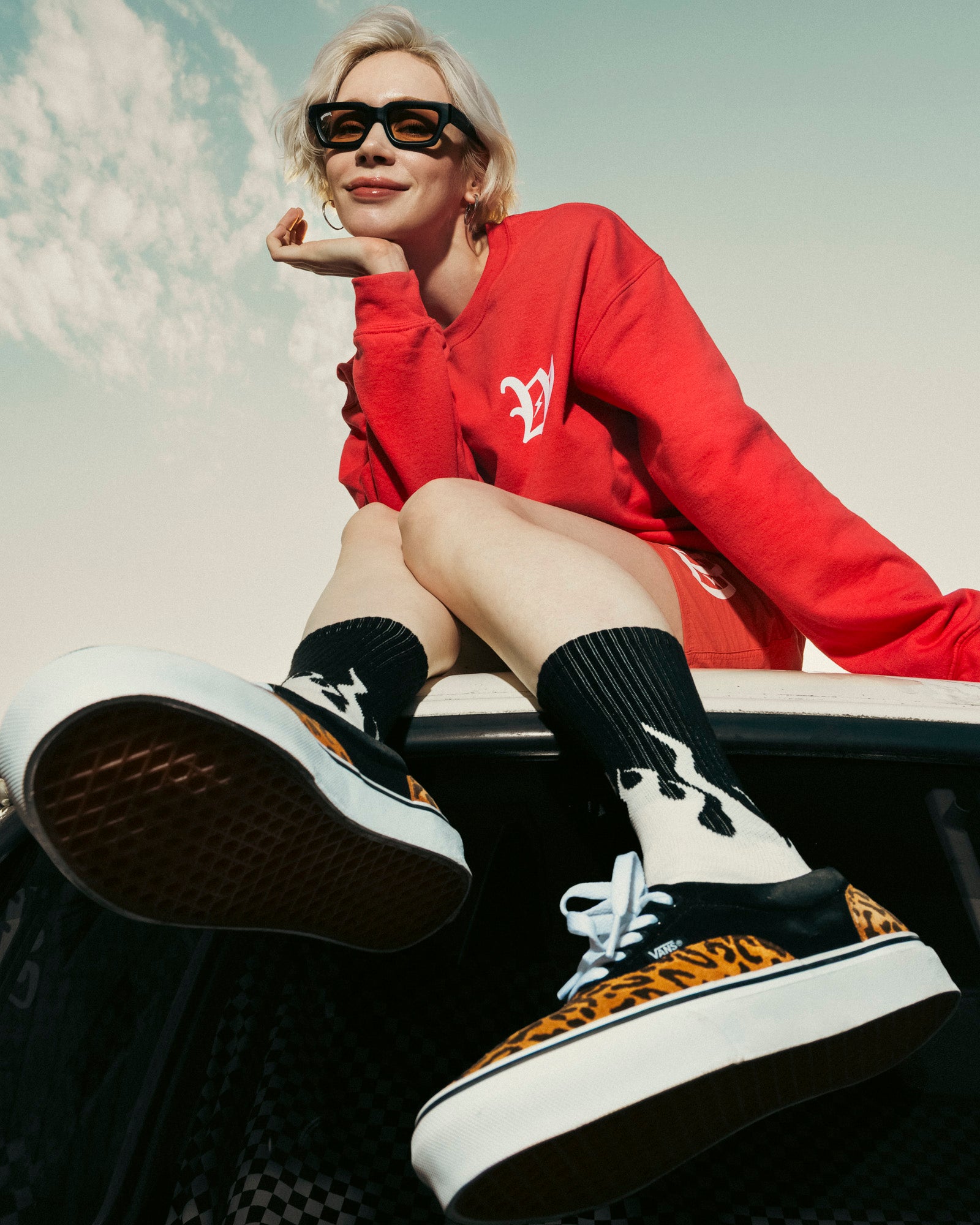 WONDER logo sweat PINK
