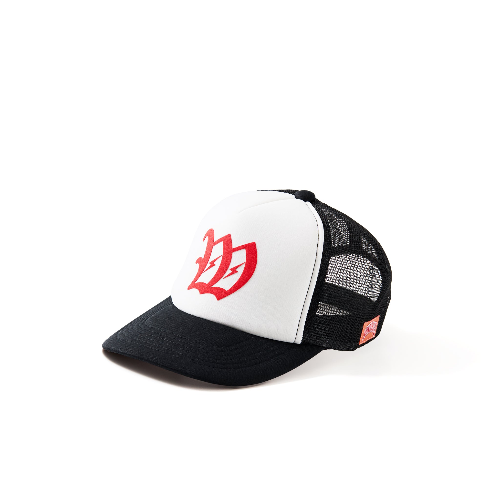 W Red logo CAP - White × Navy