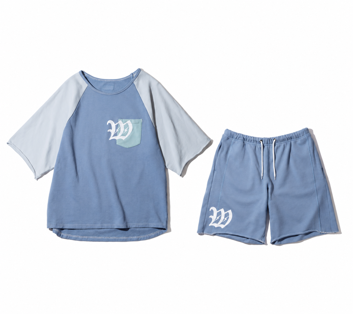Wonder Raglan Sweat Saxe setup