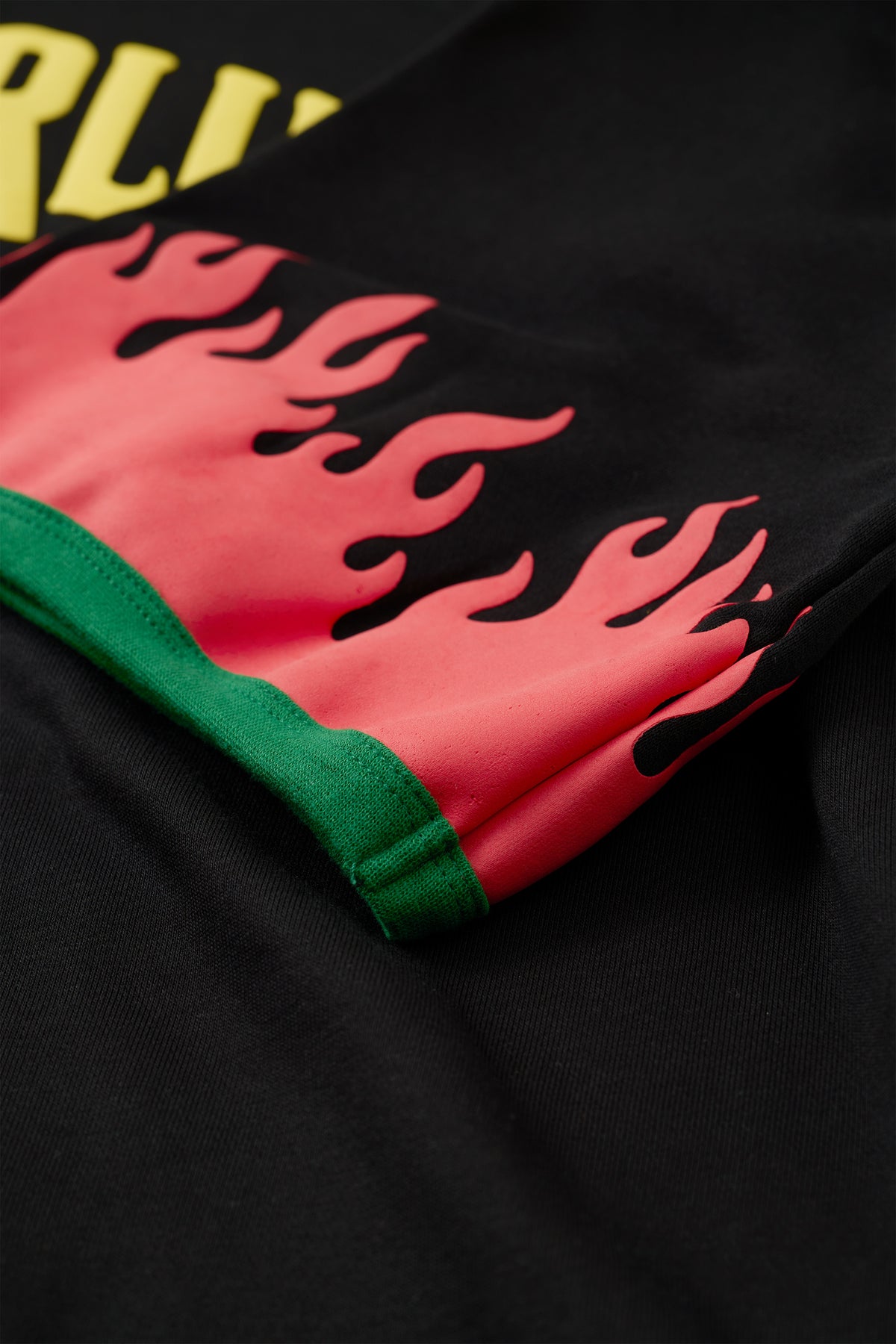 WONDER new logo T-shirt F（Black × Rasta）