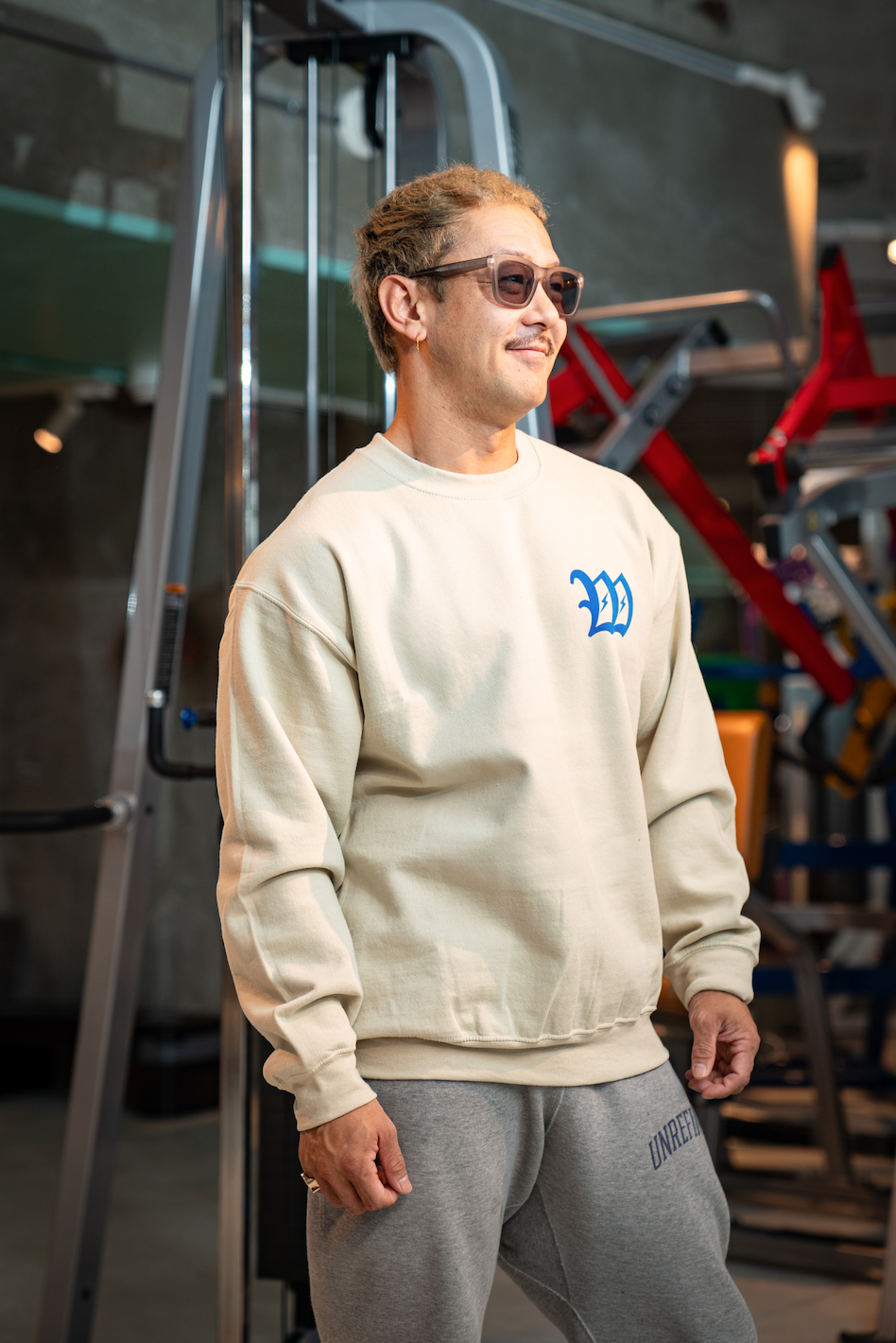 WONDER logo sweat BEIGE