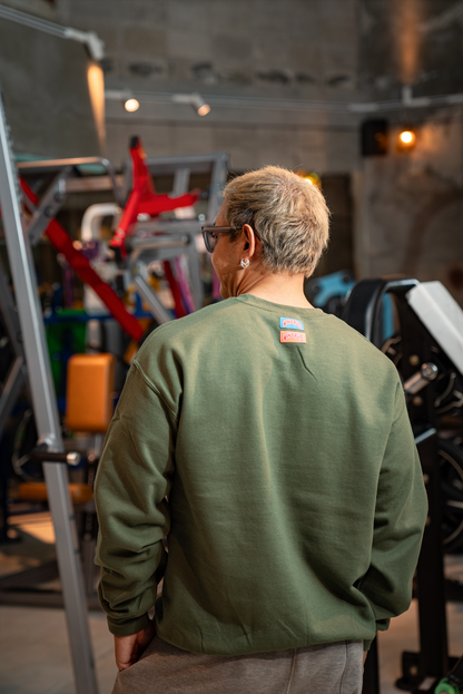 WONDER logo sweat KHAKI