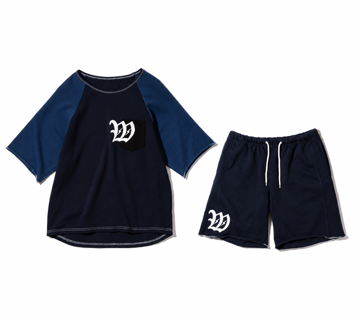 Wonder Raglan Sweat  Navy setup