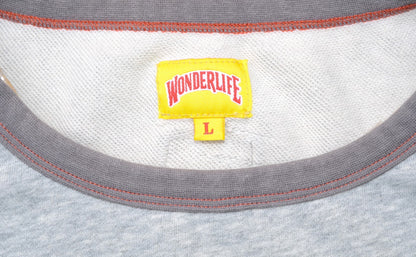 WONDER new logo T-shirt（グレー×ヴァーミリオン）