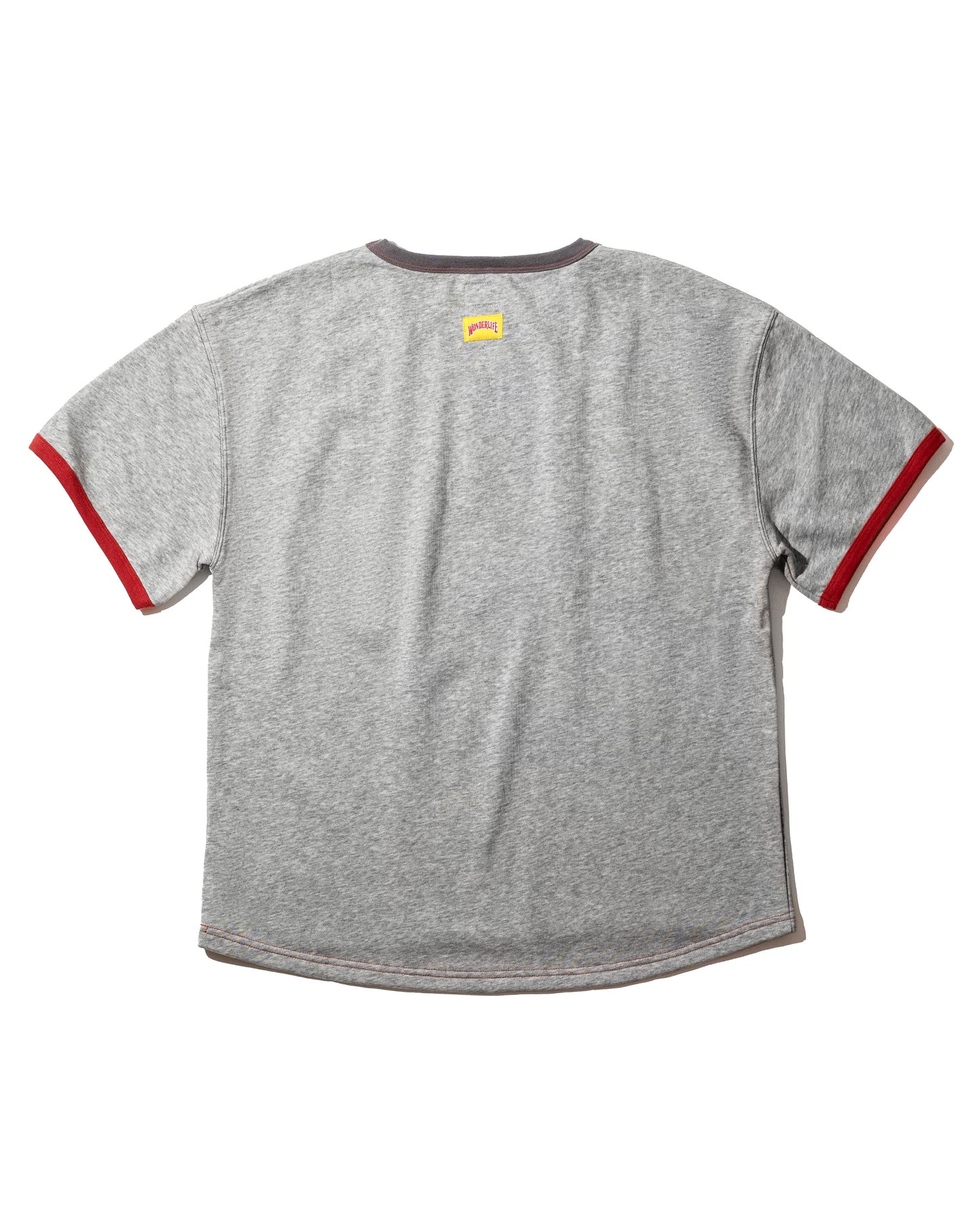 WONDER new logo T-shirt（グレー×ヴァーミリオン）
