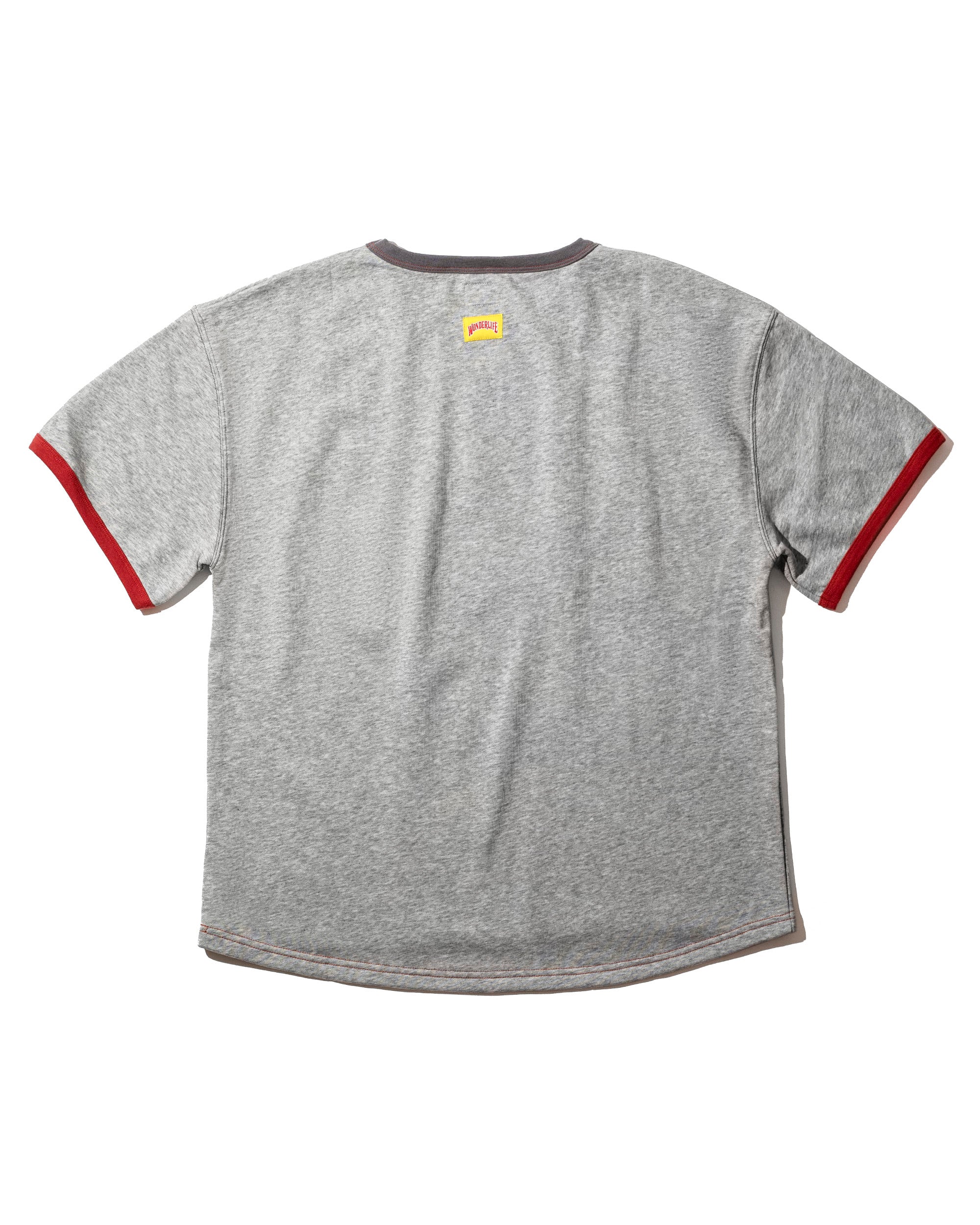 WONDER new logo T-shirt（グレー×ヴァーミリオン）