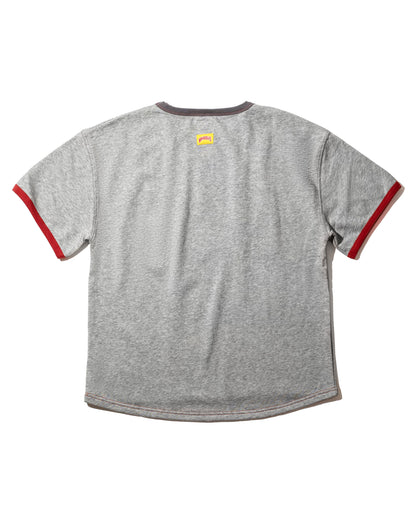 WONDER new logo T-shirt（グレー×ヴァーミリオン）
