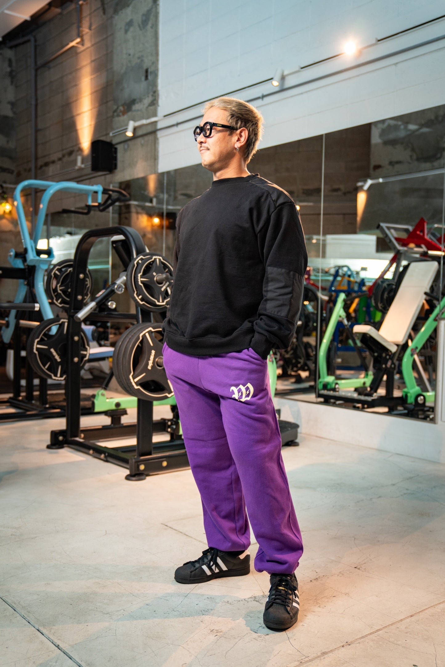 W rogo sweat pants  PURPLE